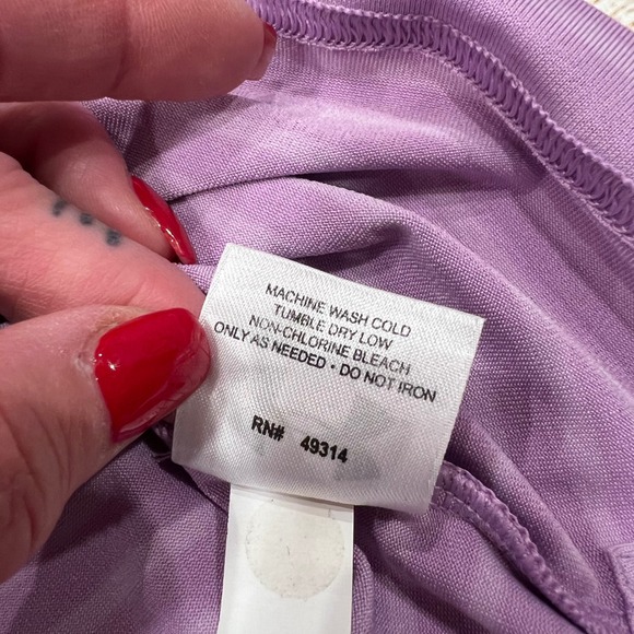 Under Armour HeatGear Mens Lavender Stripe Golf Polo Shirt StoneRidge Logo MD - Picture 4 of 9